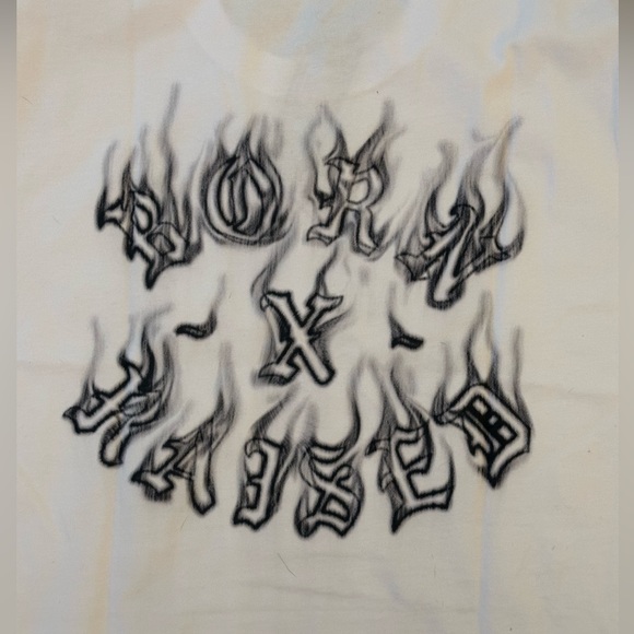 Men's BORN X RAISED Las Vegas Raiders Smoke Rocker Tee T-Shirt White Sz L Large - Picture 6 of 8